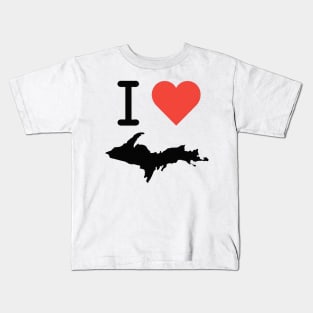 I Love Michigan's Upper Peninsula Kids T-Shirt